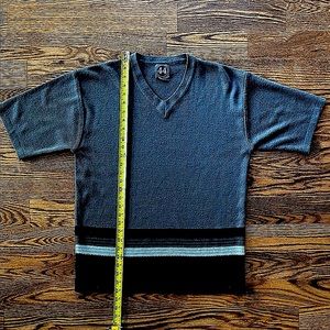 Men’s Vintage V-Neck Tennis Sweater L Retro 44